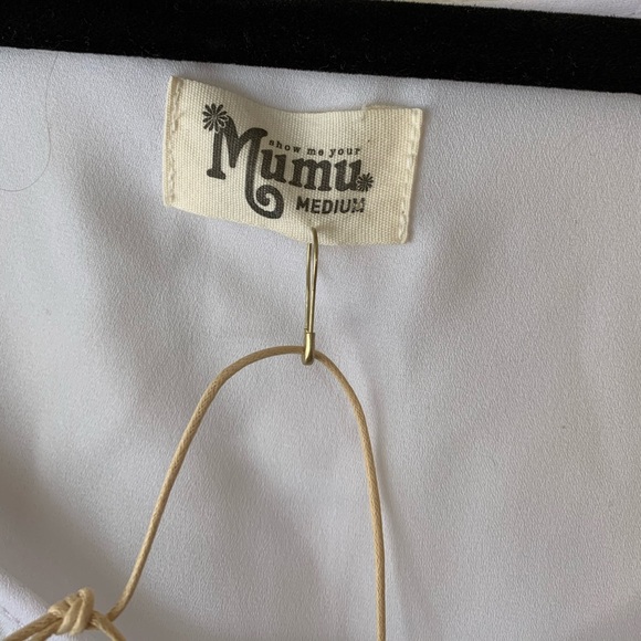 White crisp Chevron mumu medium crop tank top - Picture 4 of 5